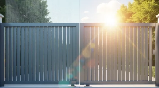 portillon en aluminium